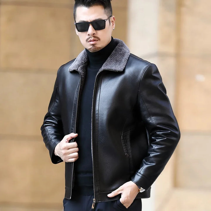 Perfect Men's leather Jacket at Fusion