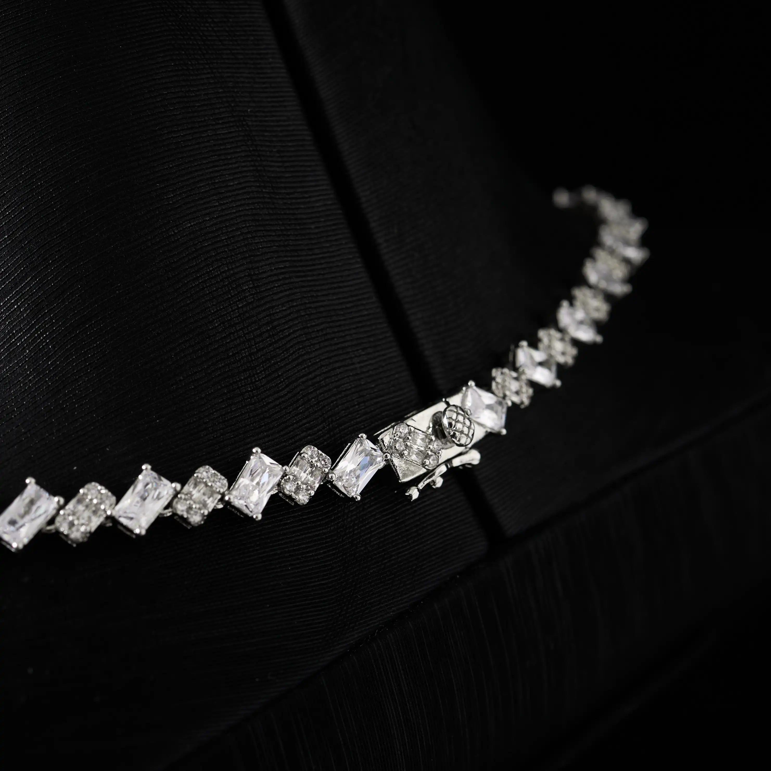 Luxury Indian Bridal Emerald Cubic Zirconia Necklace and Earrings Set