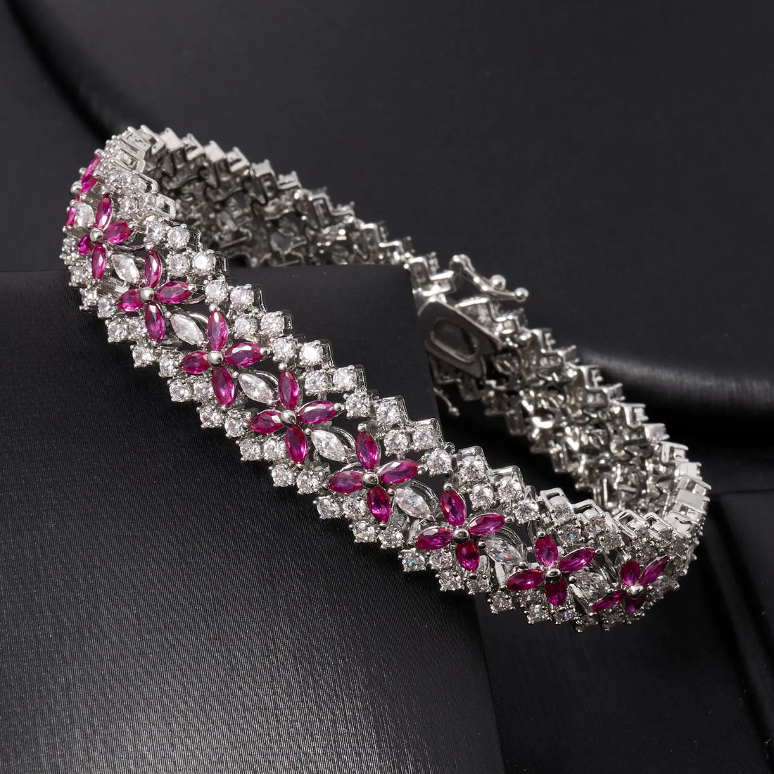 Luxury Double Layer Cubic Zircon Bridal Necklace Set