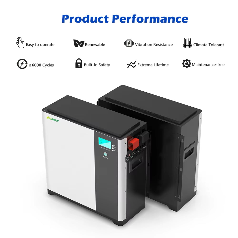 Solar Inverter Hybrid 5Kwh 10Kwh 15Kwh 20Kwh 48V 51.2V 50Ah 100Ah 200Ah 5 Kwh Lithium Ion Battery 5Kw Solar Power System