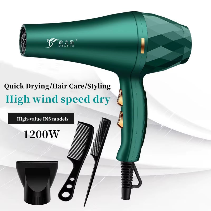 New Fashionable High-Speed Hair Dryer High-Power Quick Drying Set 