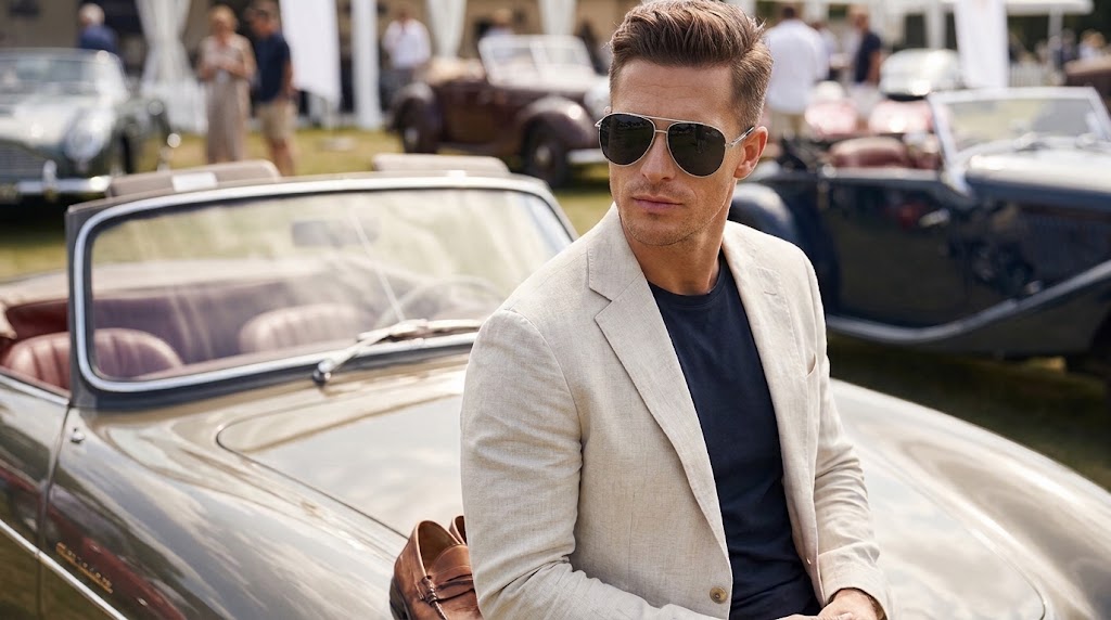 Men’s Polarized Shark Style Sunglasses – UV Protection Men's Fashion Eyewear