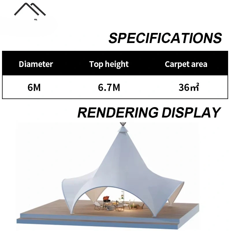Luxury Outdoor Waterproof Tent Glamping Party Resort tent