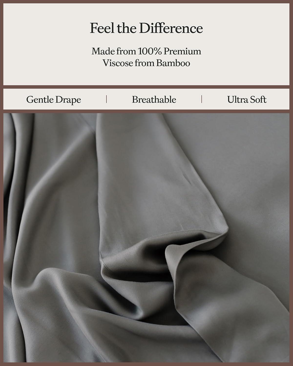 Modern Luxury Bed Sheet Set - 100% Viscose 4 Pieces Sheet Set
