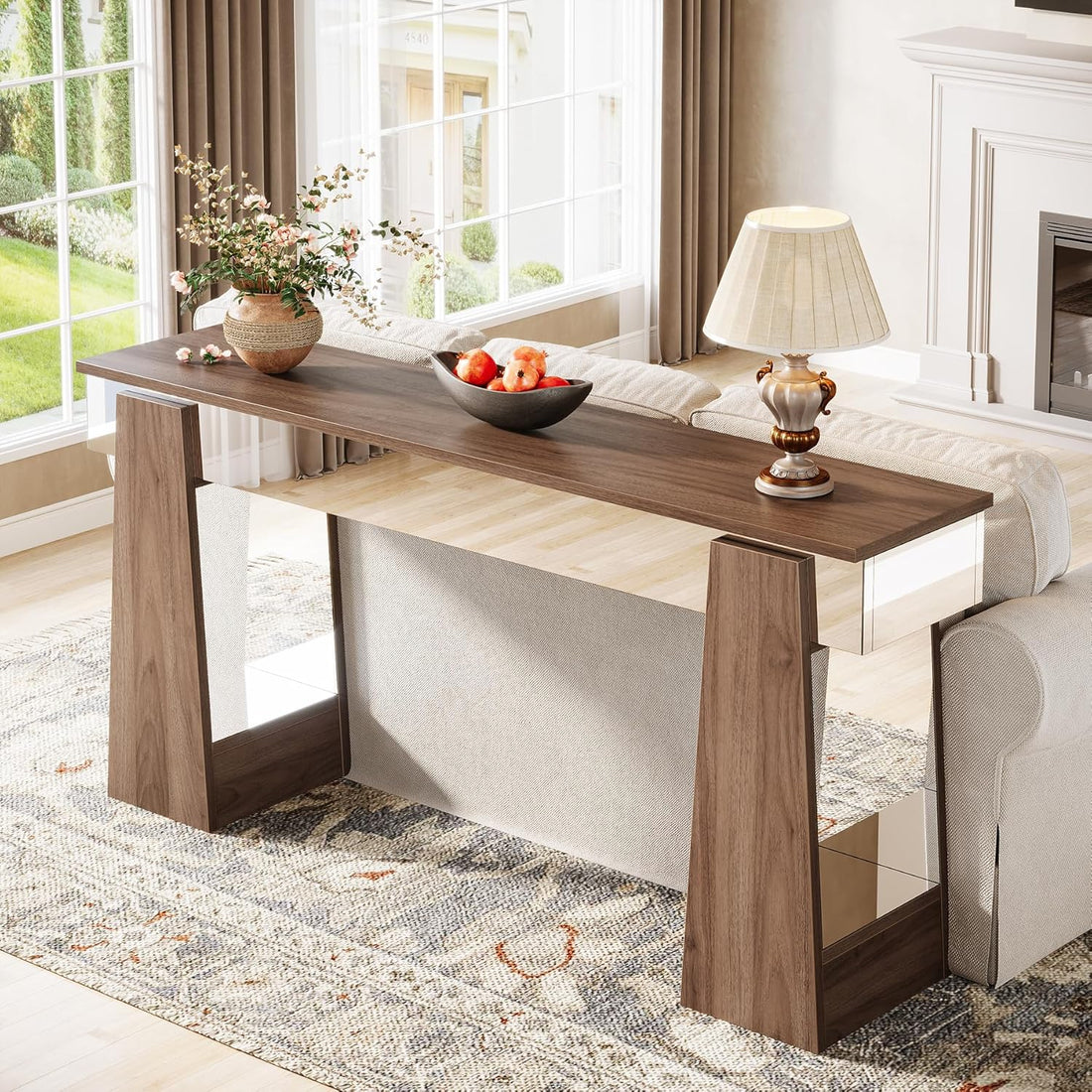 New Mirrored Console, Farmhouse Wooden Entryways