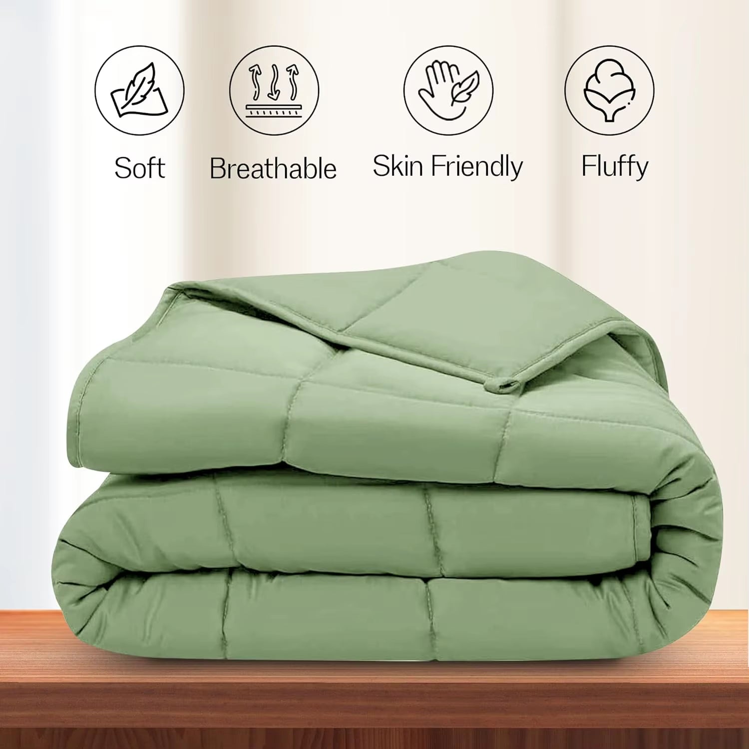 Luxury Down Alternative Comforter – Box-Stitched Fluffy Duvet 