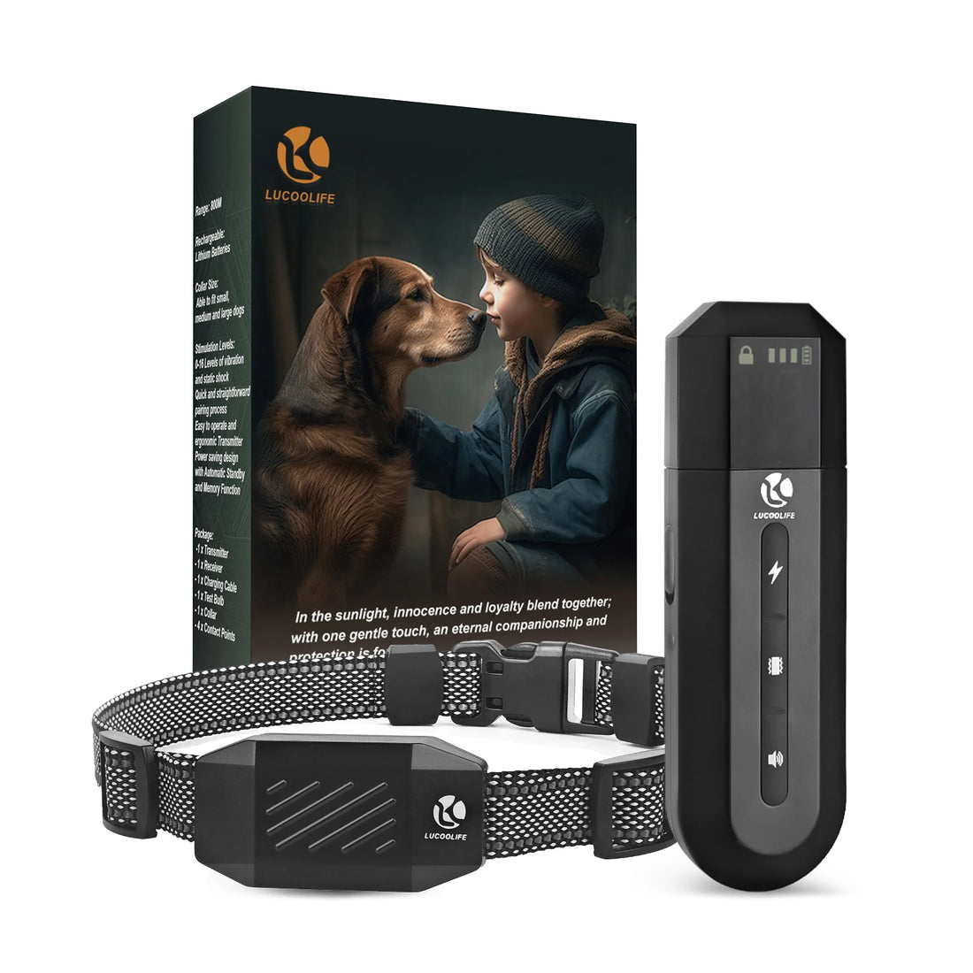 Newly Automatic Dog E-Collar Vibrating Electric Rechargeable Training Magnetic Adjustable Waterproof with 3Modes