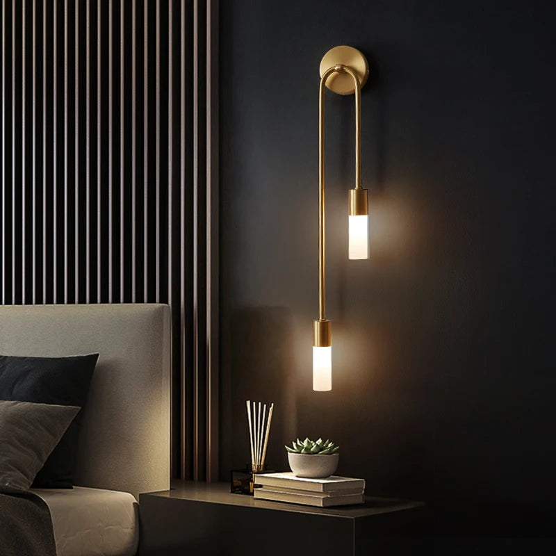 Modern LED Wall Lights Line Lamps Indoor Lighting for Bedroom Bedside Background Led Lamps