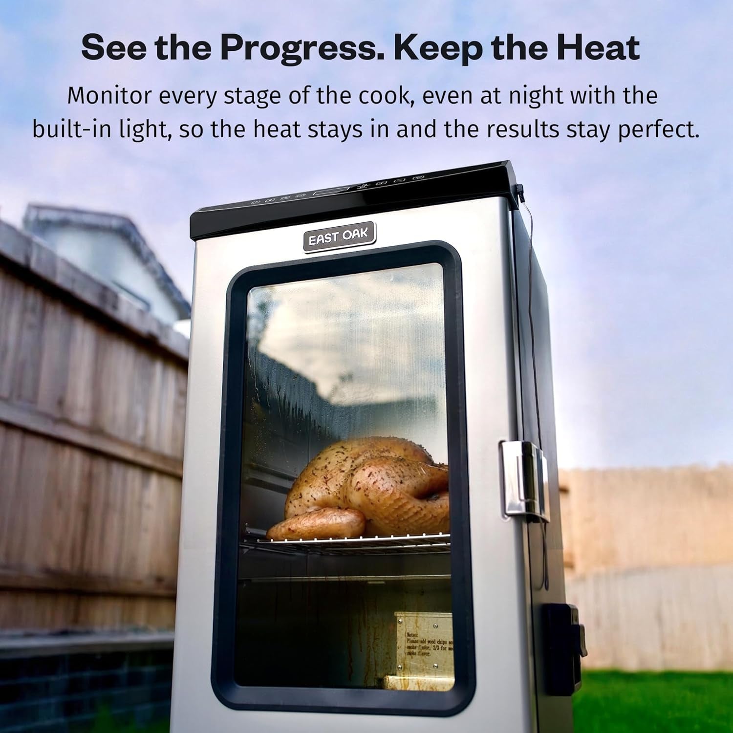 30" Electric Smoker for Outdoors | Built-In Meat Probe up to 6× Longer Smokes on a Single Load | Side Chip Loader for Smoking | Bigger Batches with 725 Sq in Cooking Area, Mist Silver