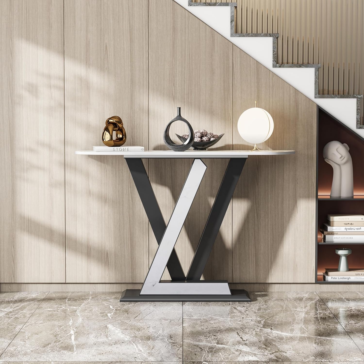  Modern Italian Console Sintered Stone for Entrance, Living Room
