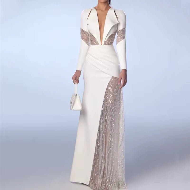 Modern Woman's Wedding Party Ball Gown Dress