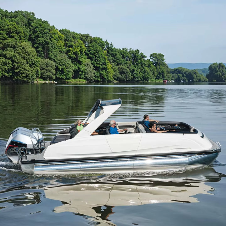 Small Luxury Yacht  Pontoon Boat Electric Engine watersport Boat