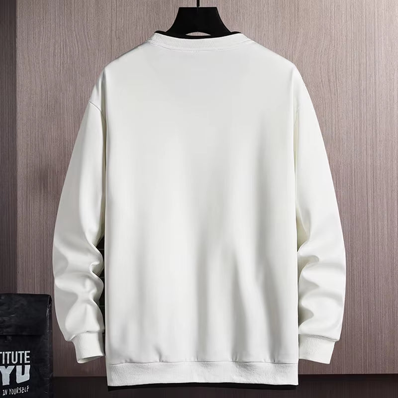 Sweatshirt Men Casual O Neck Pullover Long Sleeve Fall Streetwear Male Sportswear Hoodies Autumn New Men'S Clothing Top