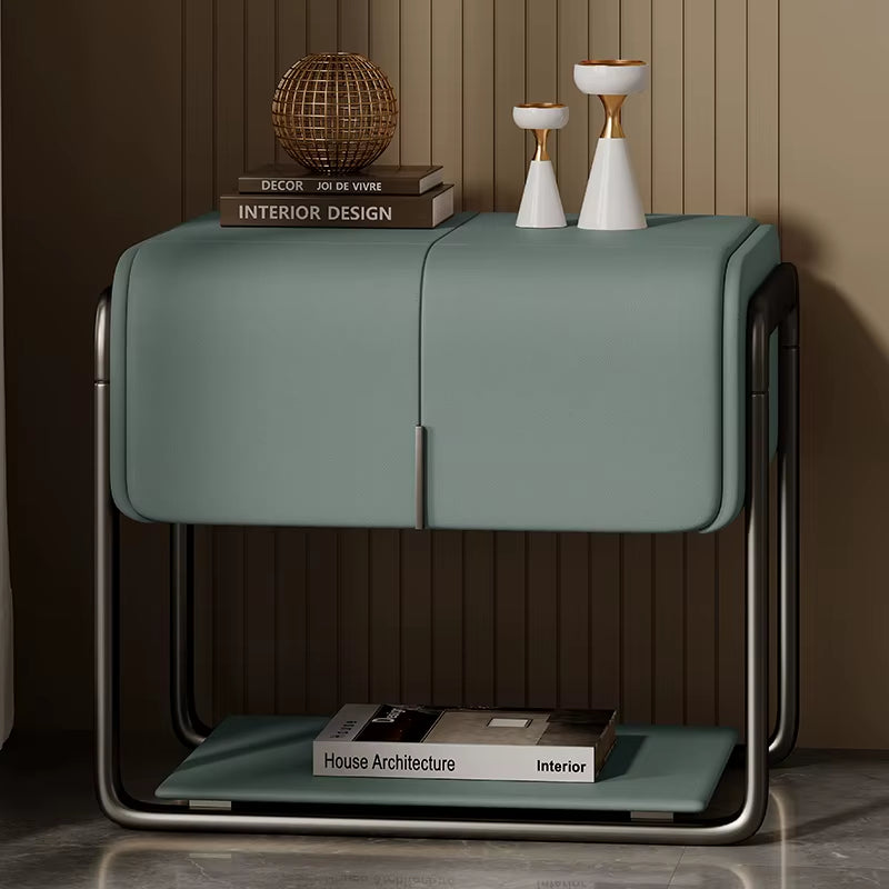 Modern Luxury Leather Bedside Tables NightStand
