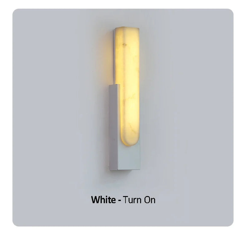 LED Marble Wall Lamp Bedside Golden Luxury Home Decor Light
