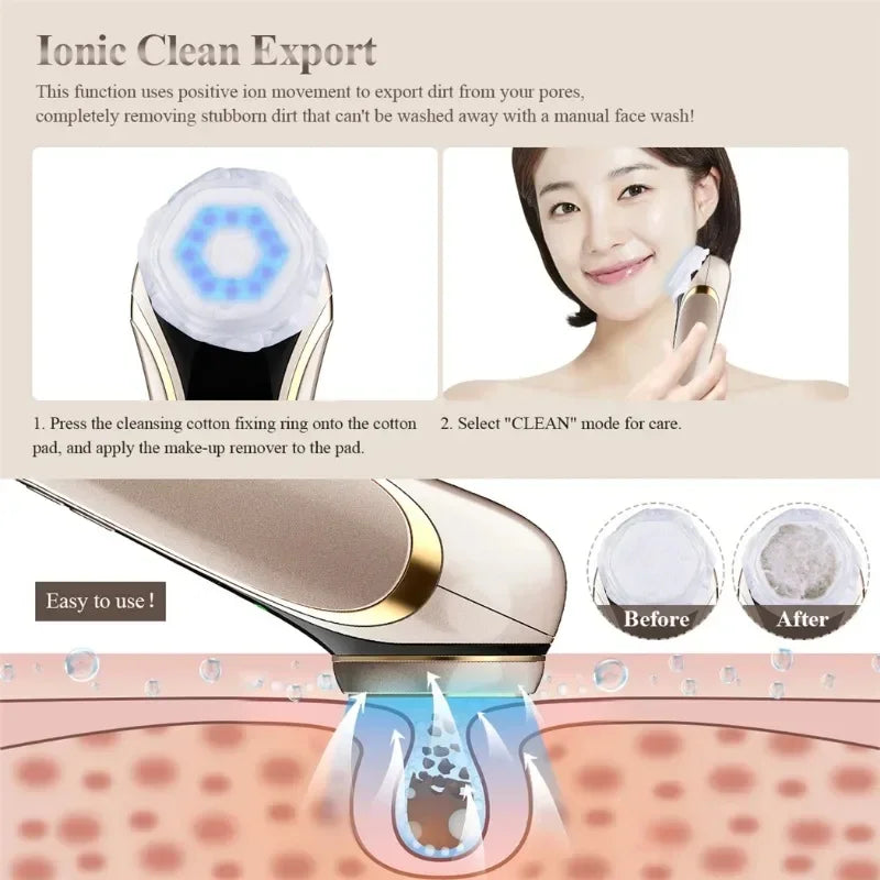 Face Lift Devices EMS Pulse Vibration and Firming Rejuvenation Beauty Device Hot Compress Whitening anti Aging Face Beauty Care