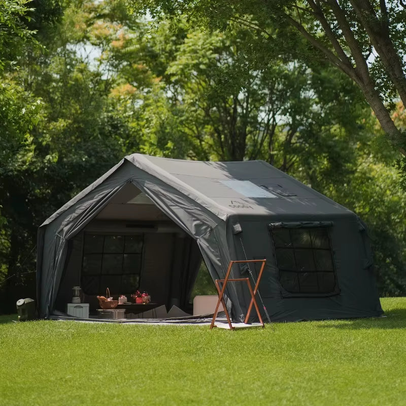 Coody 10.0 Air Tent-Gray Four Season Party Family Camping Cotton Easy Set up Camping Large Outdoor Inflatable Tent