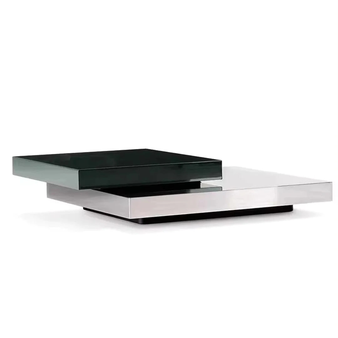 Mirror Stainless Steel Creative Coffee Table for Luxury Villa Living Rooms