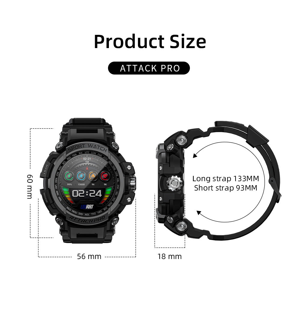 Three-proof Outdoor Sport Smart Watch Bluetooth Calling