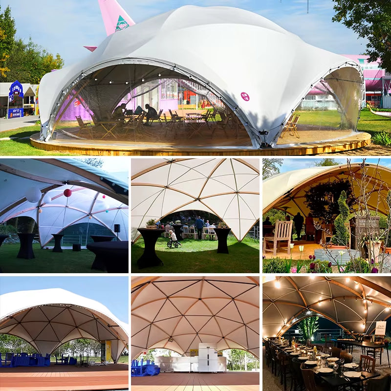 Outdoor Waterproof Luxury Tent Glamping Party Dome Canopy Tent Hotel Tent Coody Petal Dome Tent
