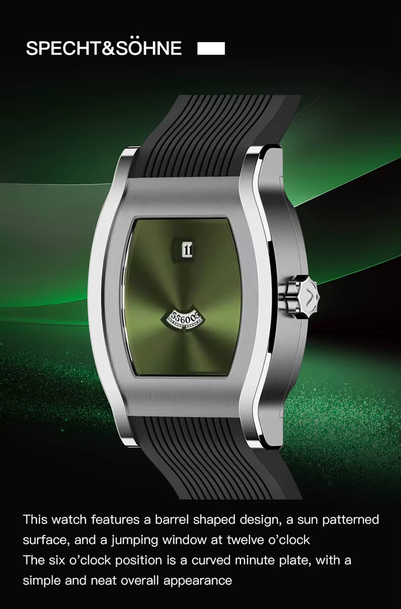 Luxury Specht Automatic Mens Sapphire Wristwatch 