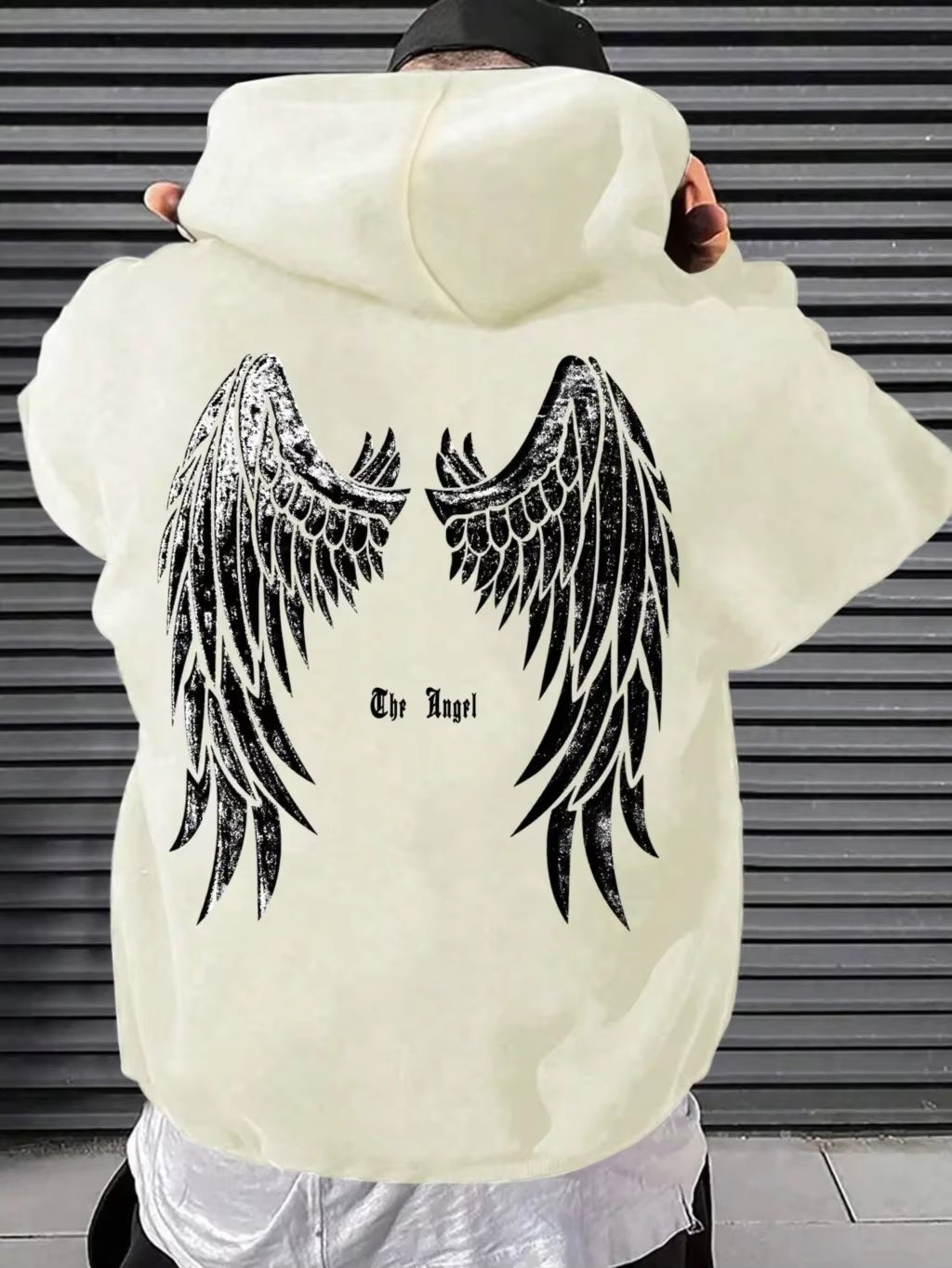 New Fashion Wing Print Mens Hoodie 
