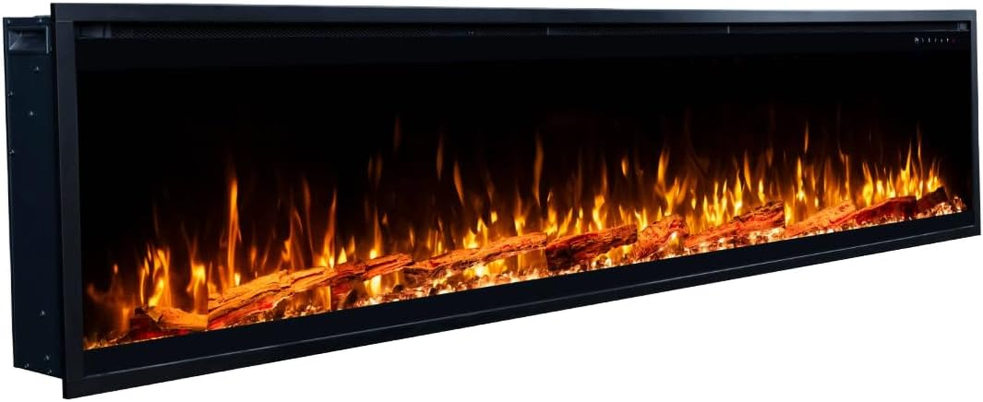 Smart Elite Pro 100" Smart Electric Fireplace 6 Realistic Flame 1500W Heater