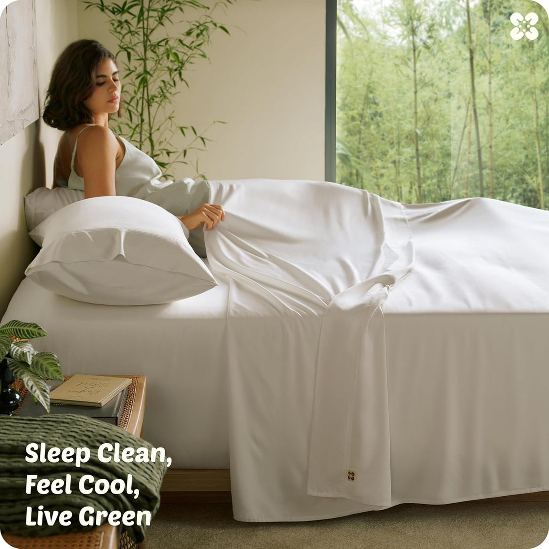 Premium 100% Organically Bamboo Viscose King Size Sheets Set