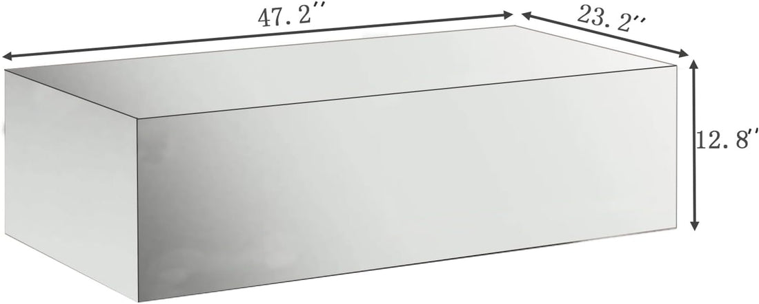 Mirrored Coffee Table for Living -  Premium Furniture Table