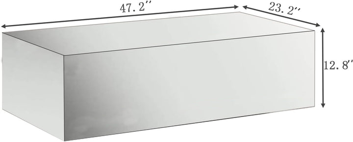 Mirrored Coffee Table for Living -  Premium Furniture Table