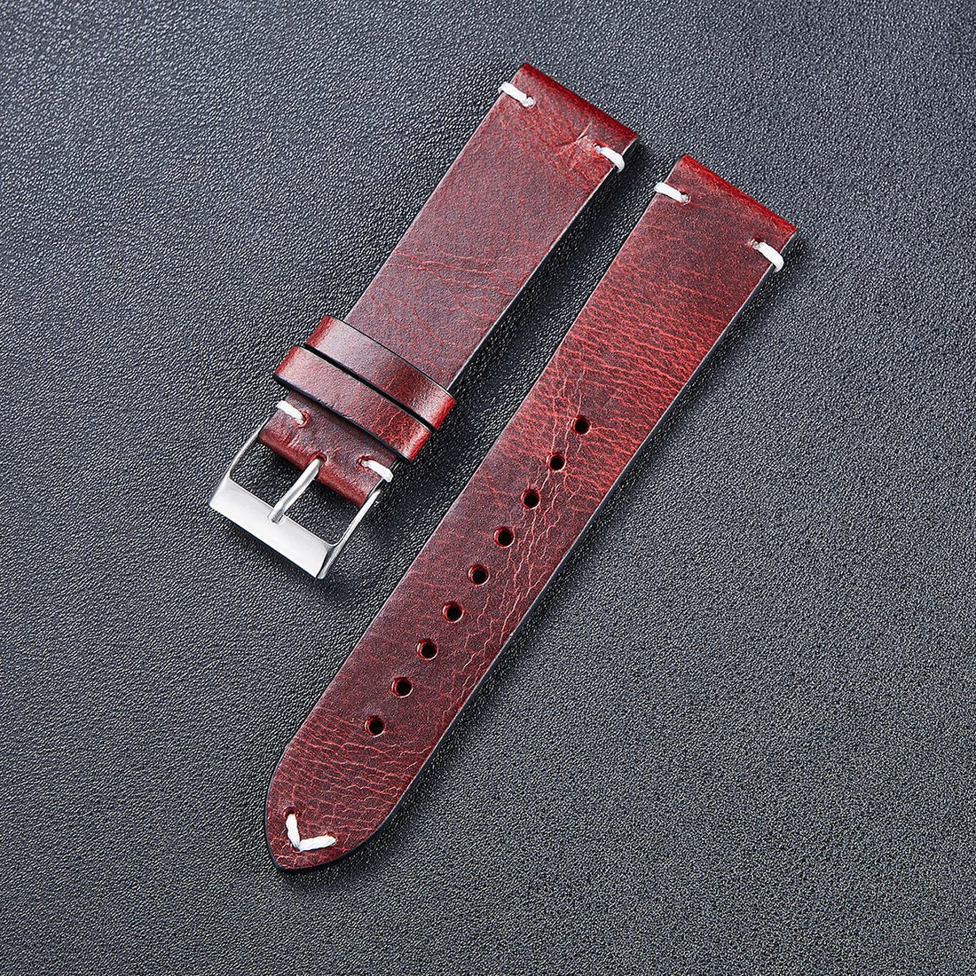 Pure Leather Leather Strap Men's And Women's Thin Italian Leather