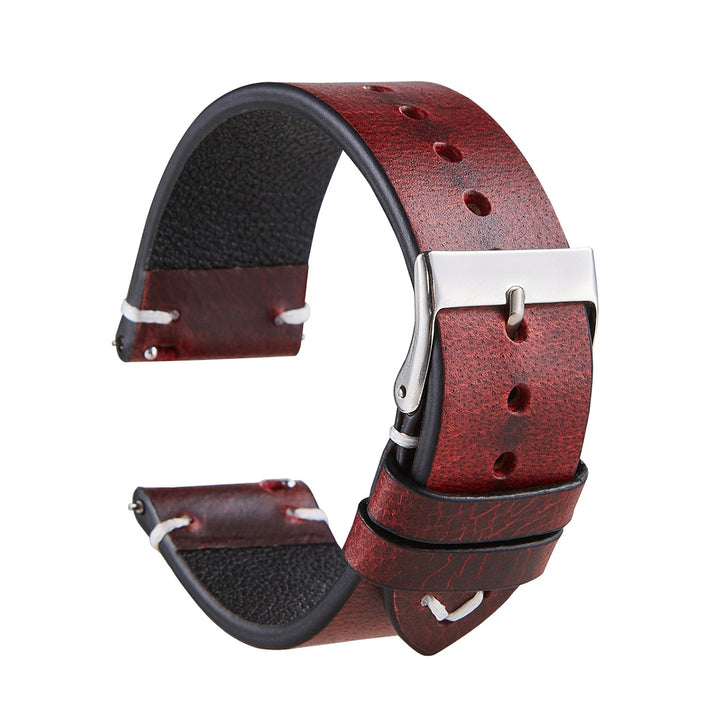 Pure Leather Leather Strap Men's And Women's Thin Italian Leather