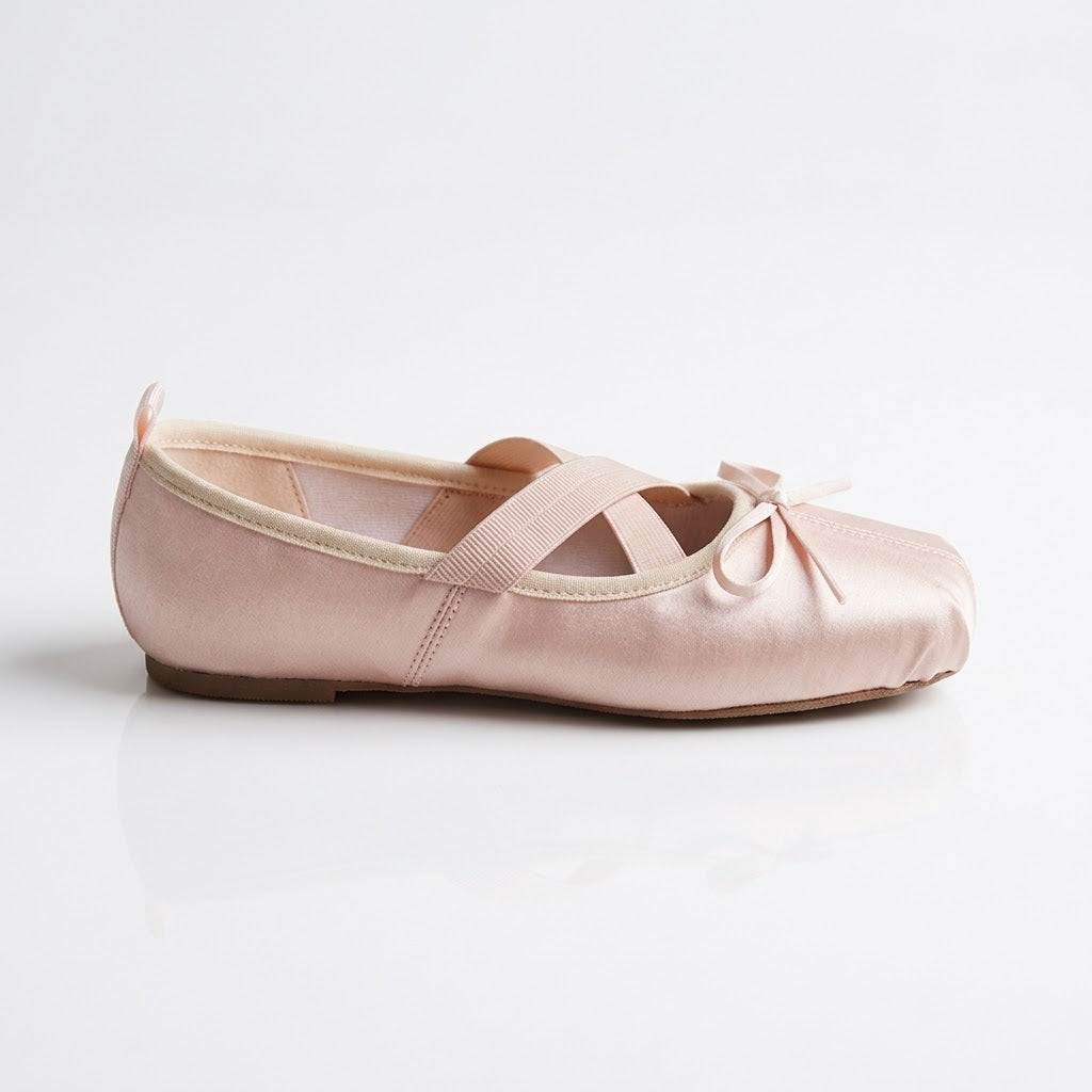 Luxury Satin Bow Mary Jane Ballet Flats for Women