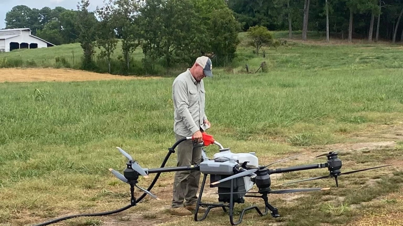 New High Capacity Agricultural Drone Sprayer UAV with Fast Spray Pump