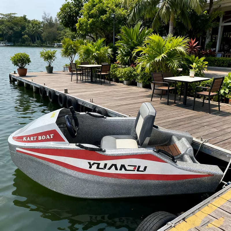 EPP Electric Kart Boat 2 Seats Ocean Waters Surfing Fishing Entertainment Family Leisure Waterproof Durable