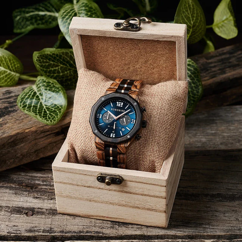 Luxury Wooden Watch for Men Original Business Men'S Watches Fashion Quartz Wristwatch Cutomized Driopshipping