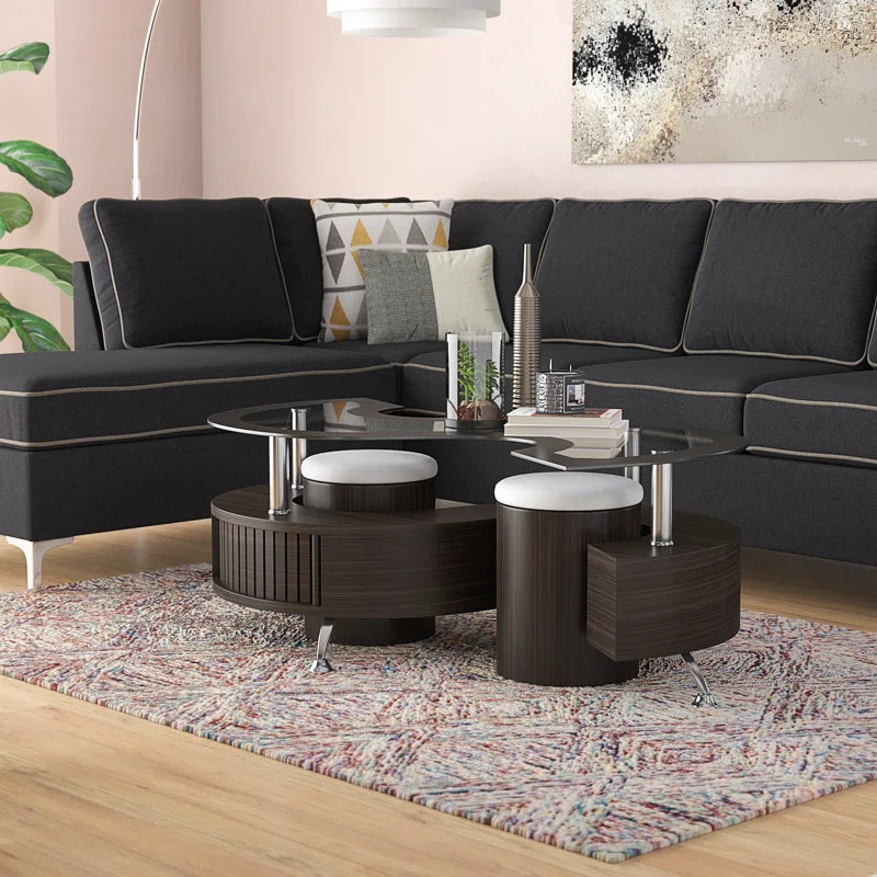 Elite Vojor Glass Top Coffee Table