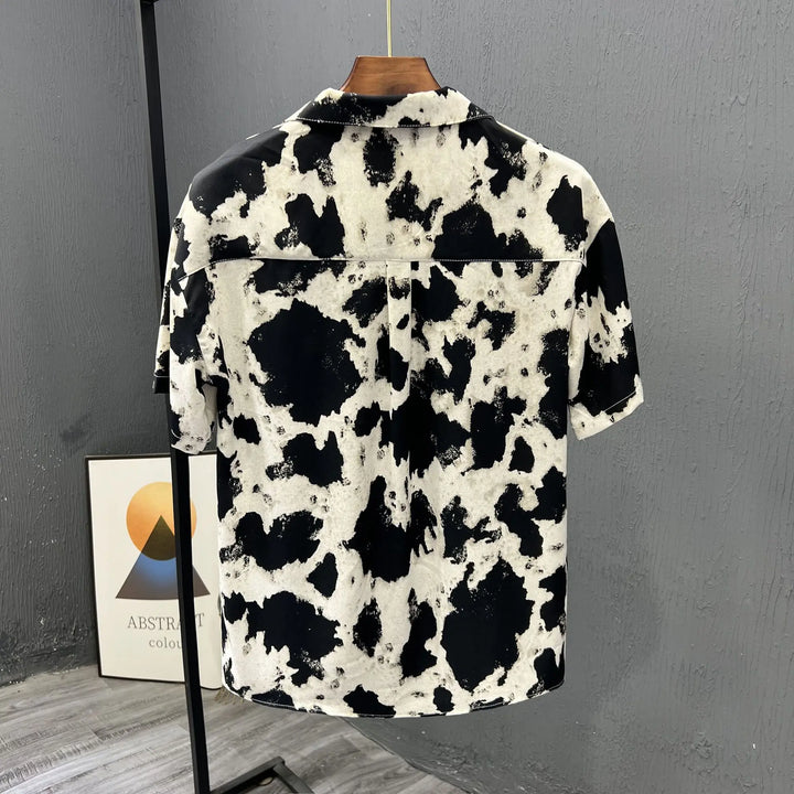 New Summer Ice Shreds Fashion Mens Polo Shirt