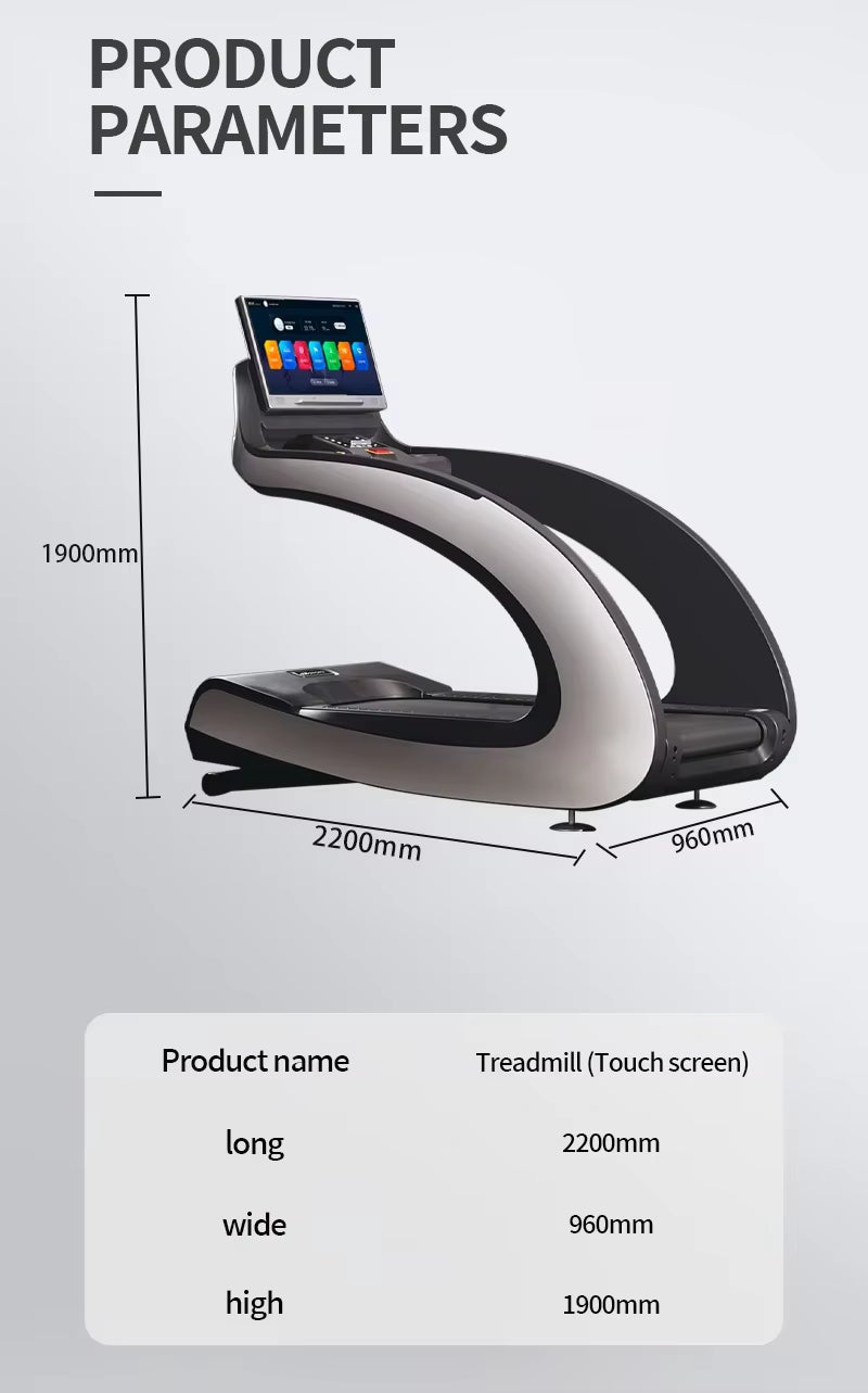 New Smart Control Treadmill Panel Ergonomic Curved Design