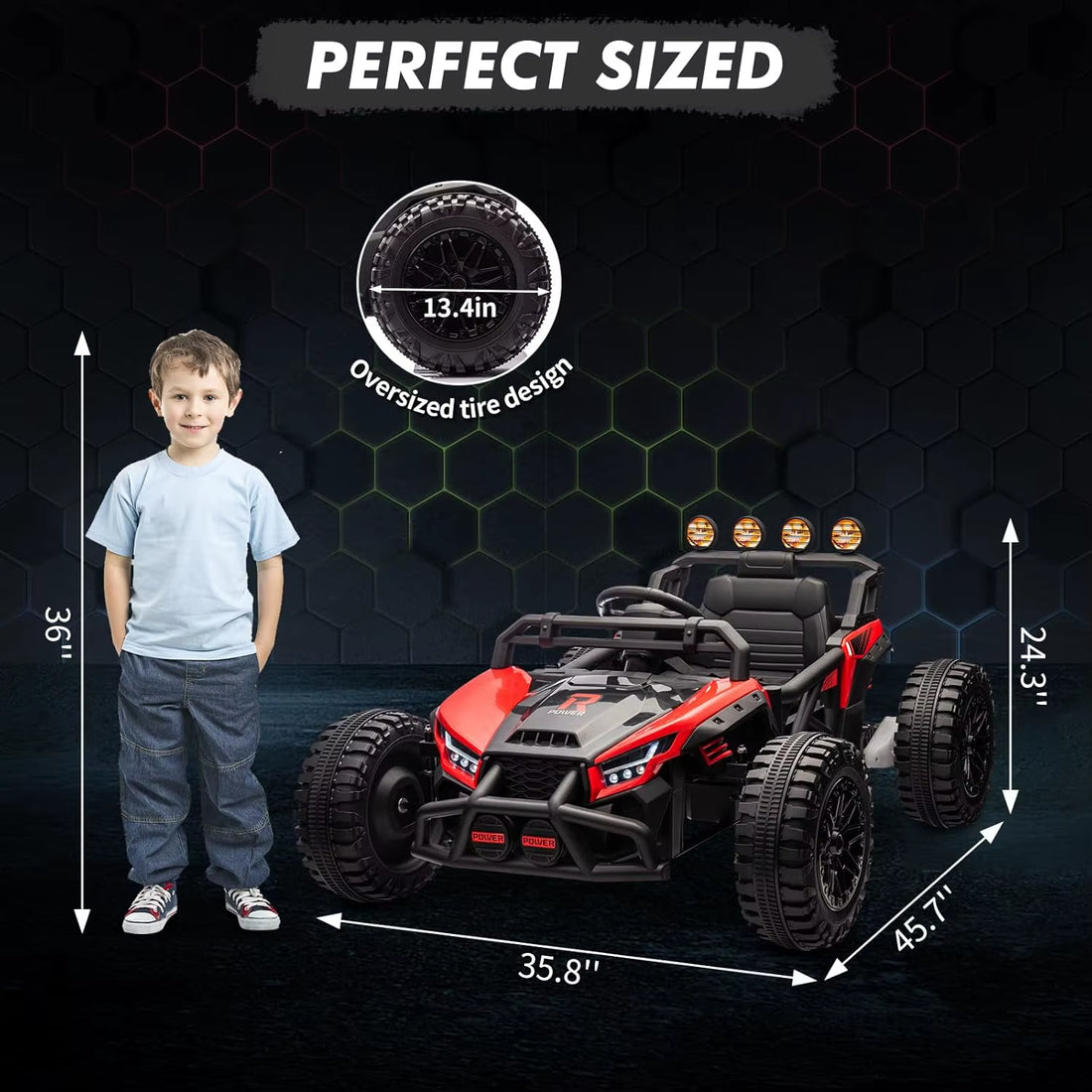 New Electric Powered Kids Car UTV with Remote Control