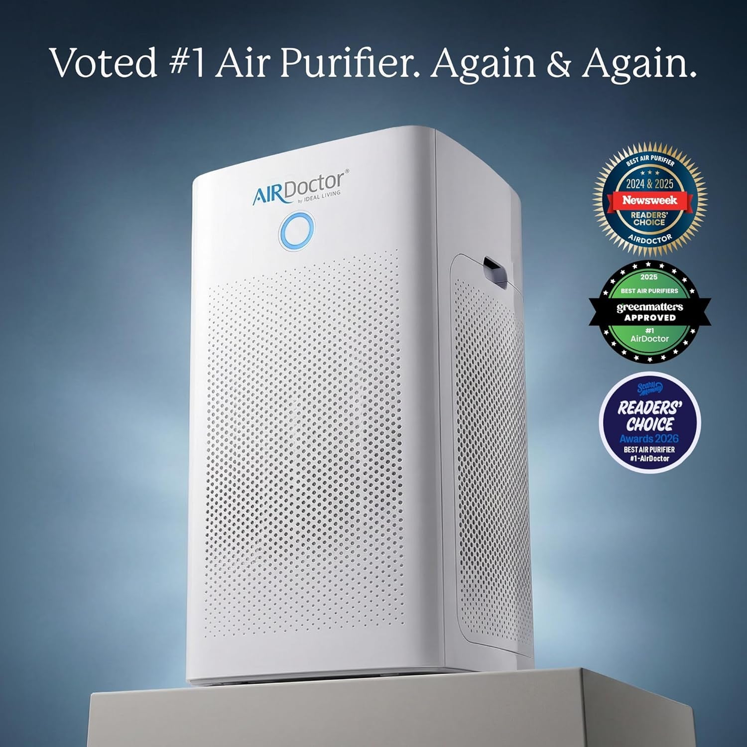 AD5500 Air Purifier. Cleans Whole Home, Extra Large Rooms up to 4172 Ft2. Removes Allergens, Smoke, Dust, Mold, Pet Hair, Odors, Pollen. Hospital-Grade Ultrahepa & Premium Carbon Filtration