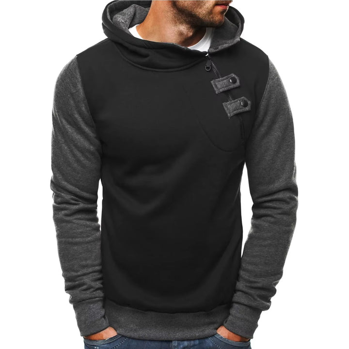 Spring and Fall Men'S Fashion Sweatshirt Long Sleeve Hoodie Hooded Jacket