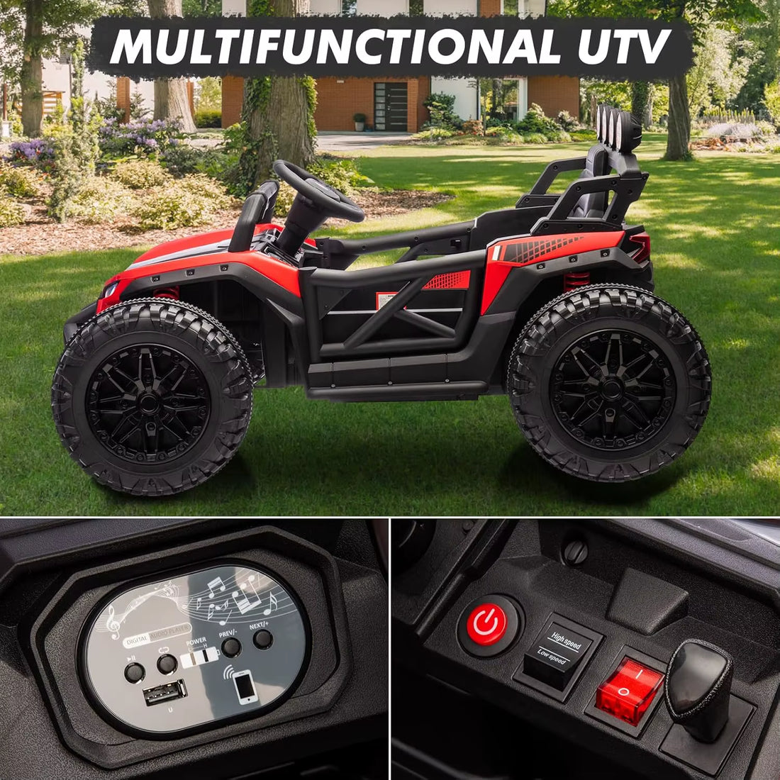 New Electric Powered Kids Car UTV with Remote Control