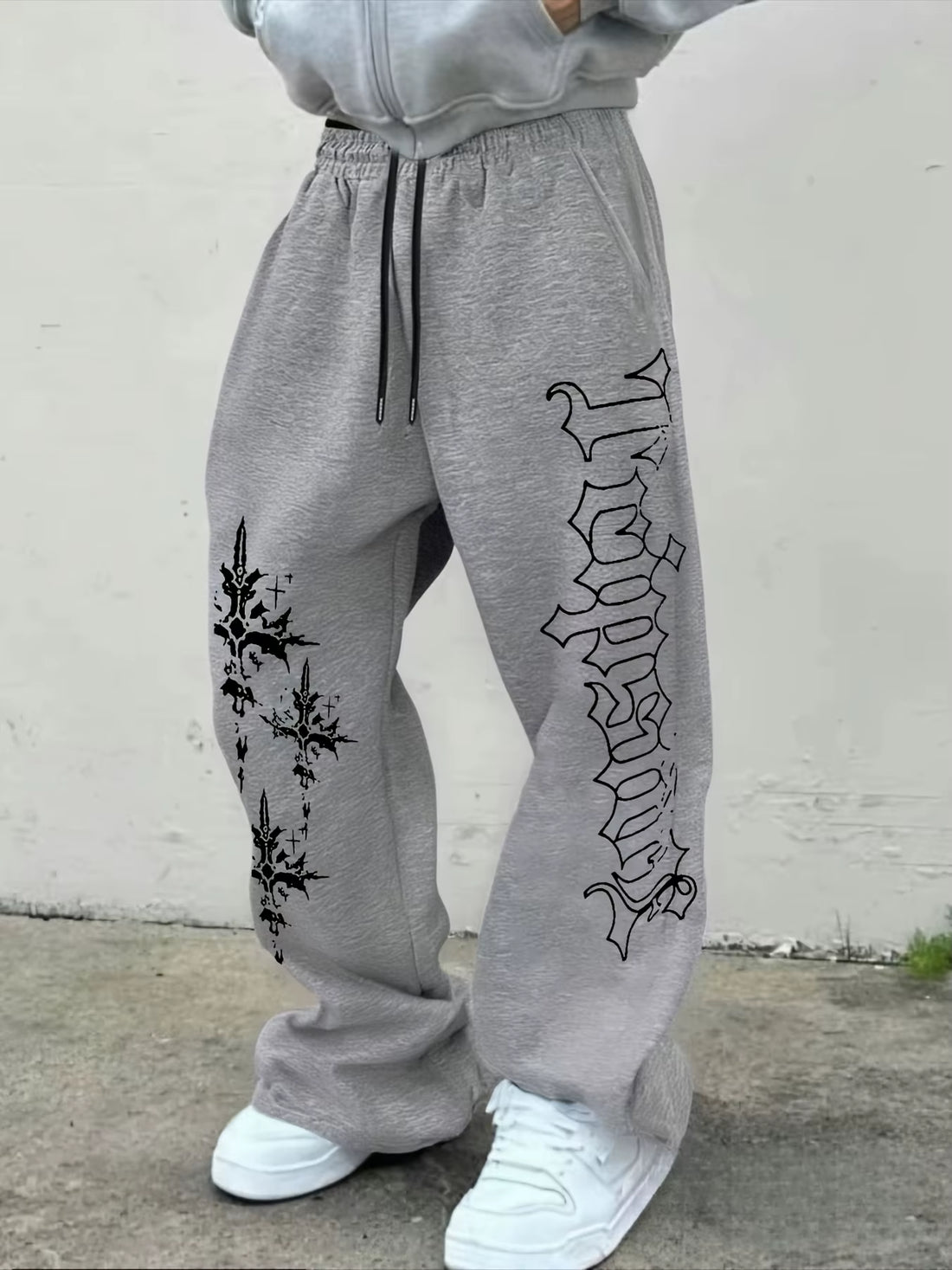 Mens Drawstring Pants Casual Sports Trousers