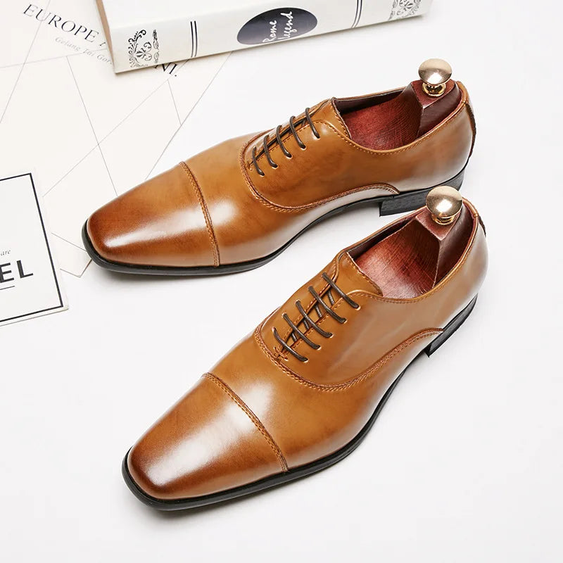 Men's Leather Dress Shoes Business Formal Wedding Wear