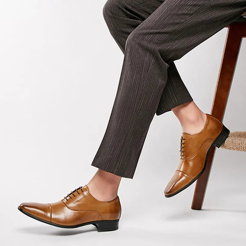 Men's Leather Dress Shoes Business Formal Wedding Wear