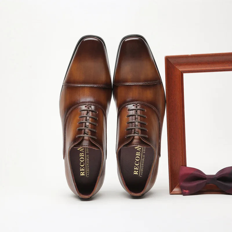 Men's Leather Dress Shoes Business Formal Wedding Wear