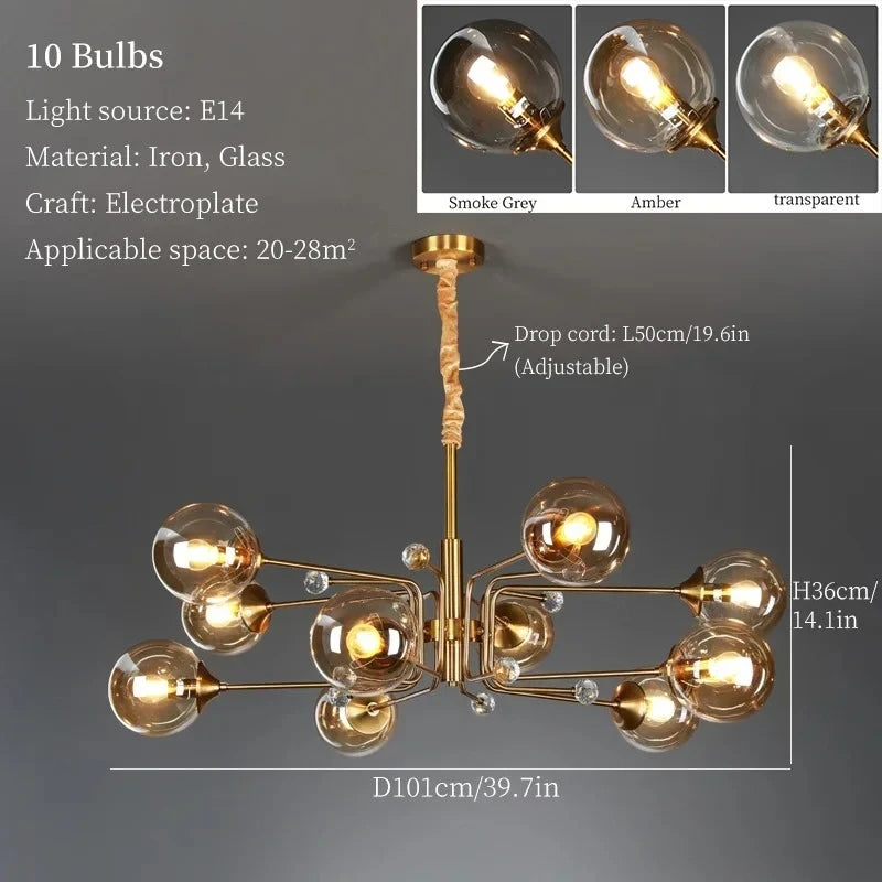 Luxury Magic Beans Chandelier – Modern Minimalist Pendant Light