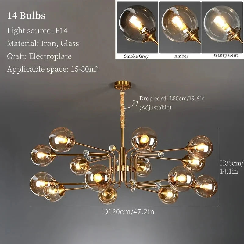 Luxury Magic Beans Chandelier – Modern Minimalist Pendant Light