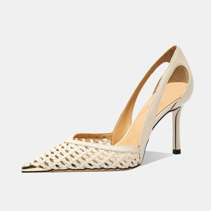 New Bling Women Sandals Ladies Elegant Shoes – Mid Heel Pumps